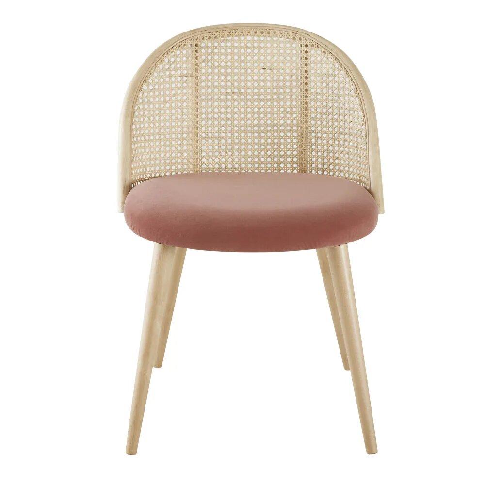 chaise rose poudre