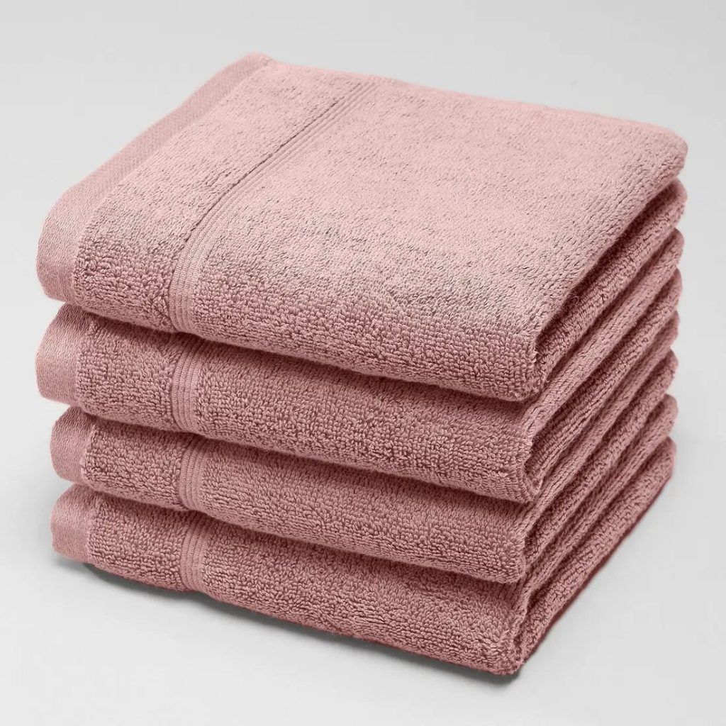serviettes rose poudre