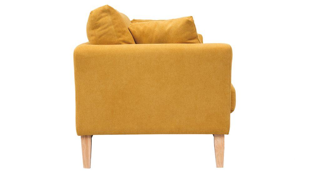 canape style scandinave jaune moutarde