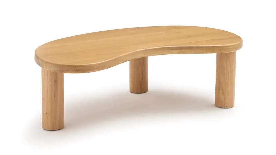 Table basse organique en bois Rodi