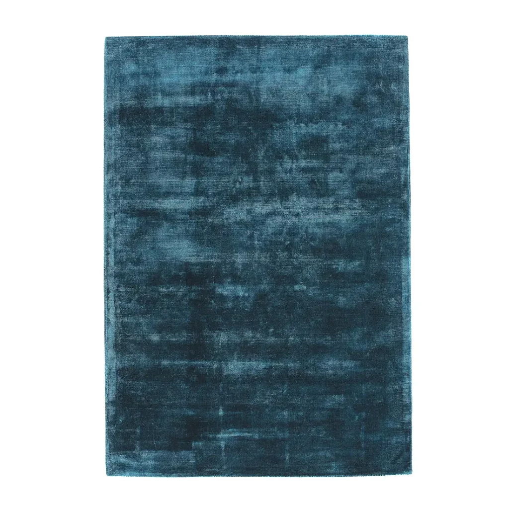 tapis bleu canard style scandinave
