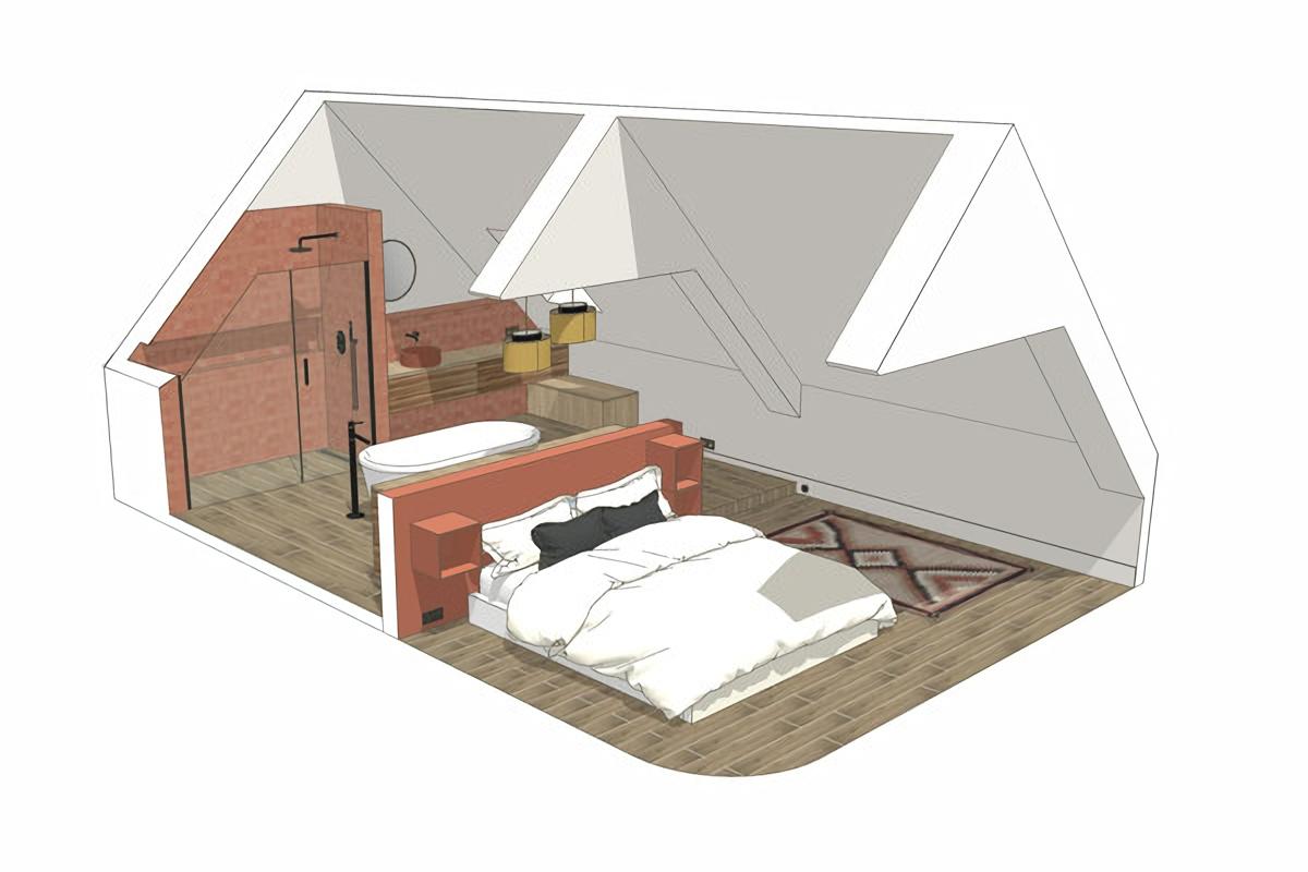 Des combles perdues transformées en suite parentale