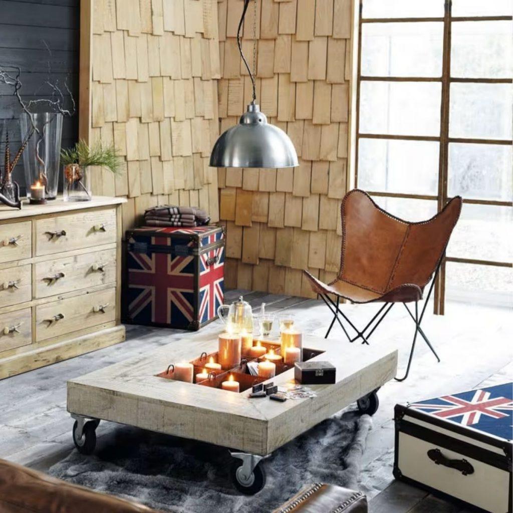Fauteuil en cuir Maisons du Monde Santiago