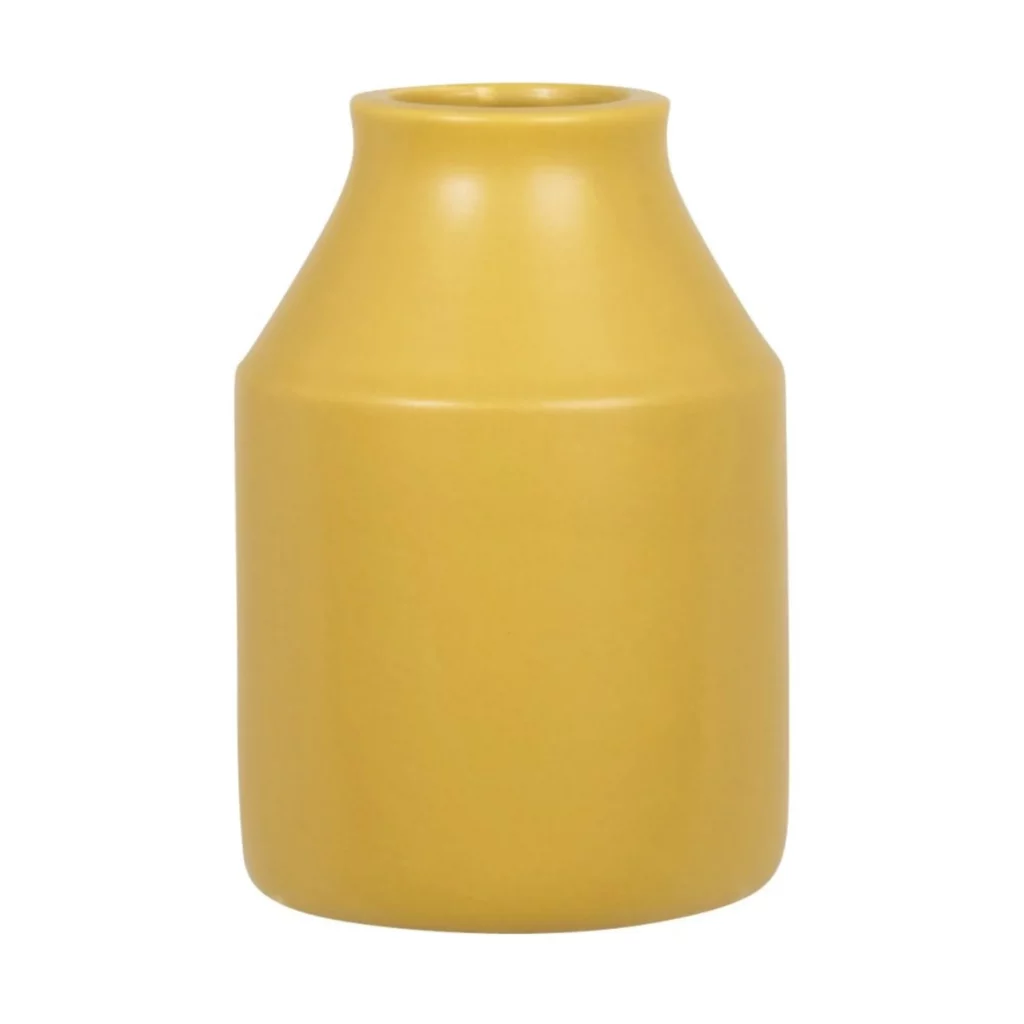 petit vase jaune moutarde