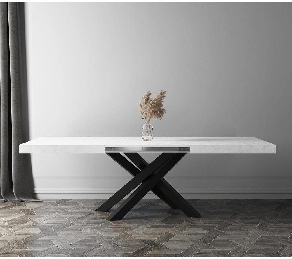 table extensible emma mobili fever blanc beton