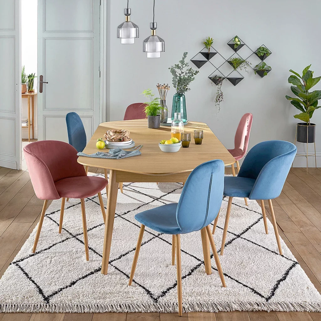table ronde extensible scandinave