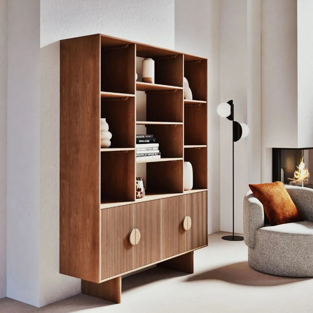 Bibliothèque en bois d'acacia Maisons du Monde Moony