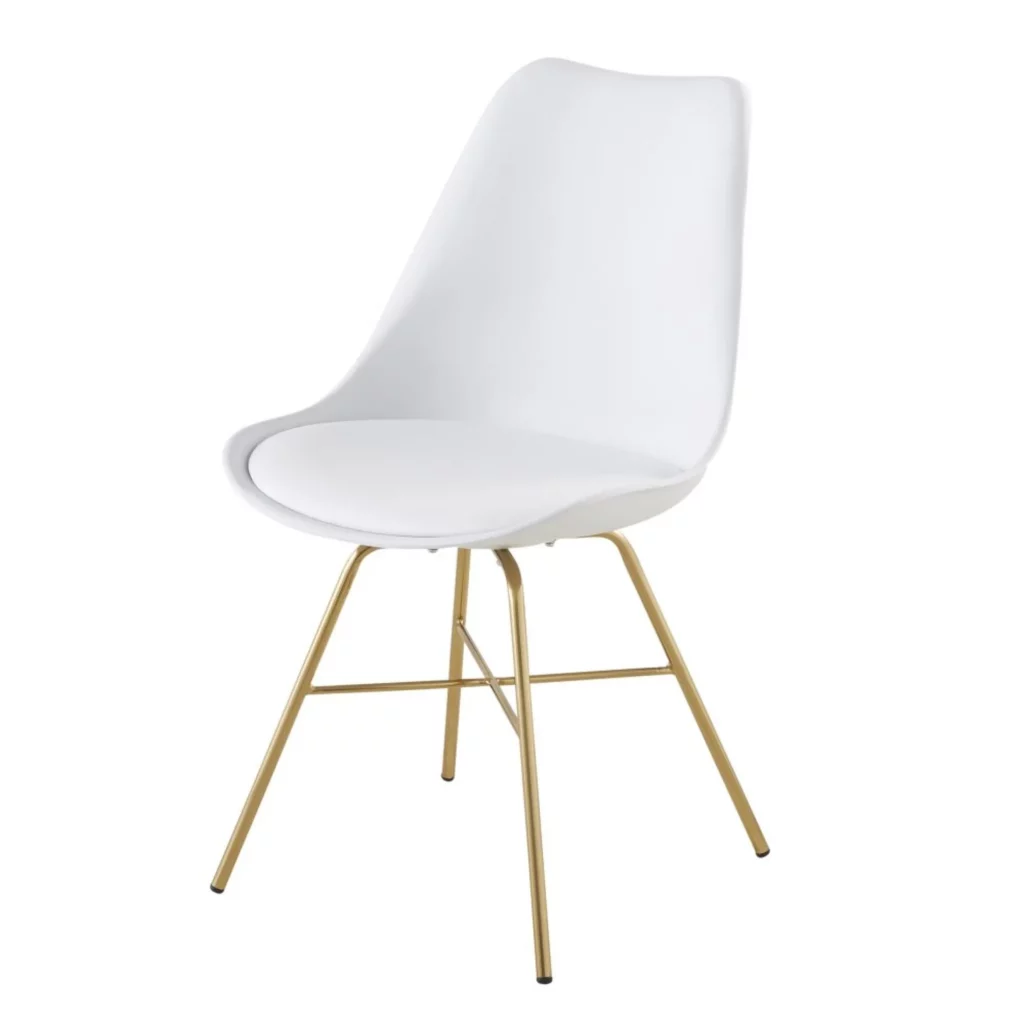 chaise blanche scandinave