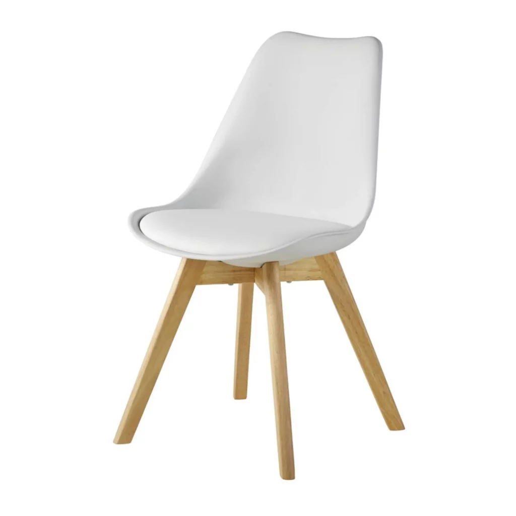 chaise scandinave blanche