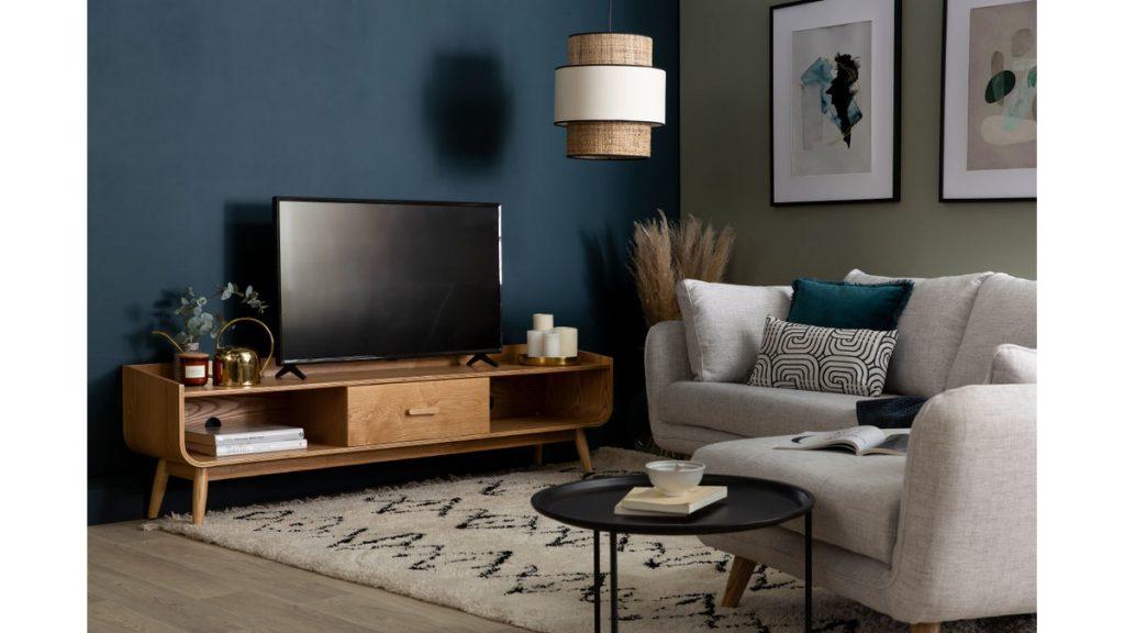 meuble tv scandinave 180 cm