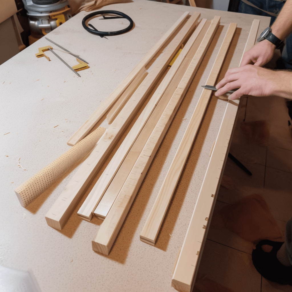 Fabriquer une tête de lit en tasseau de bois