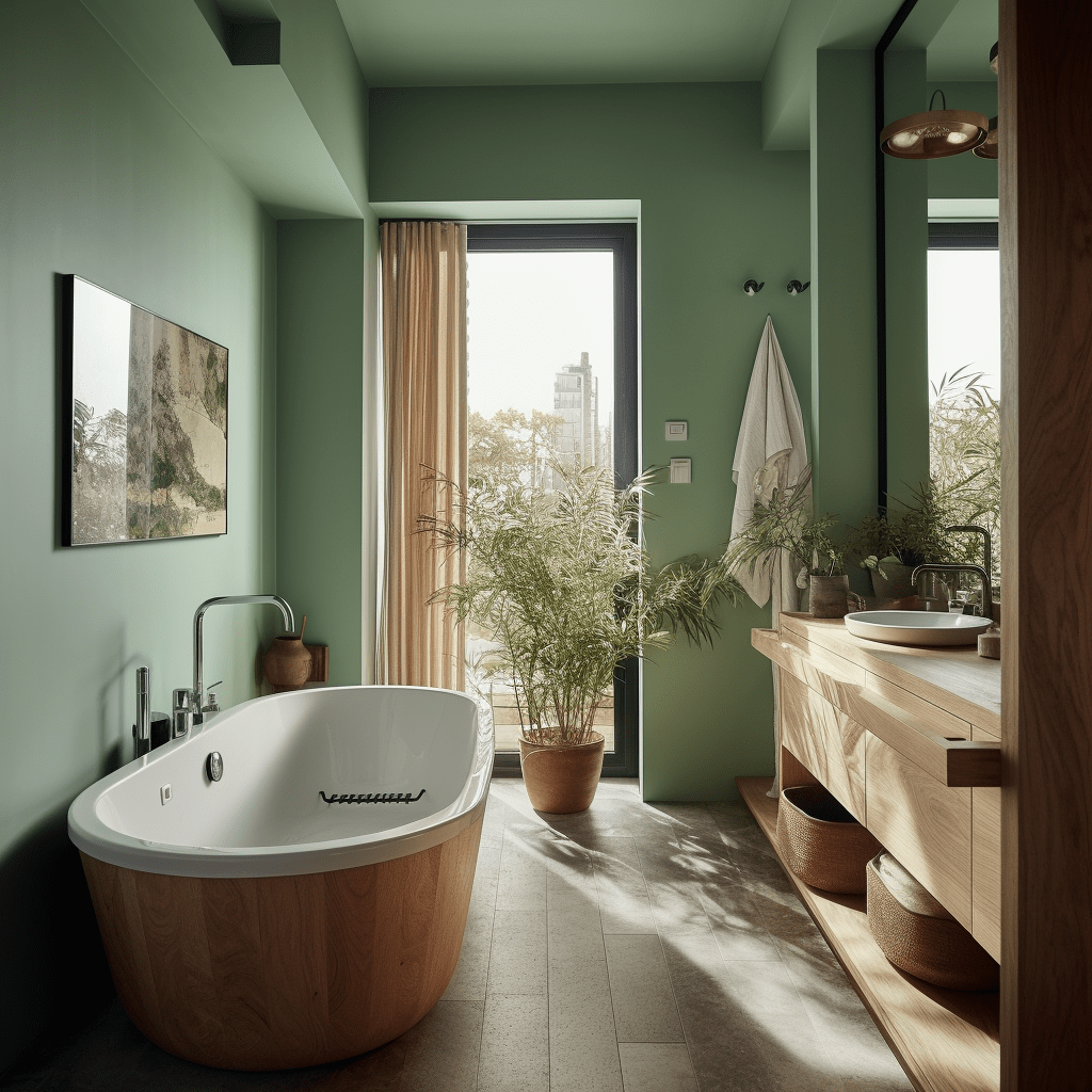 salle de bain couleur vert d eau