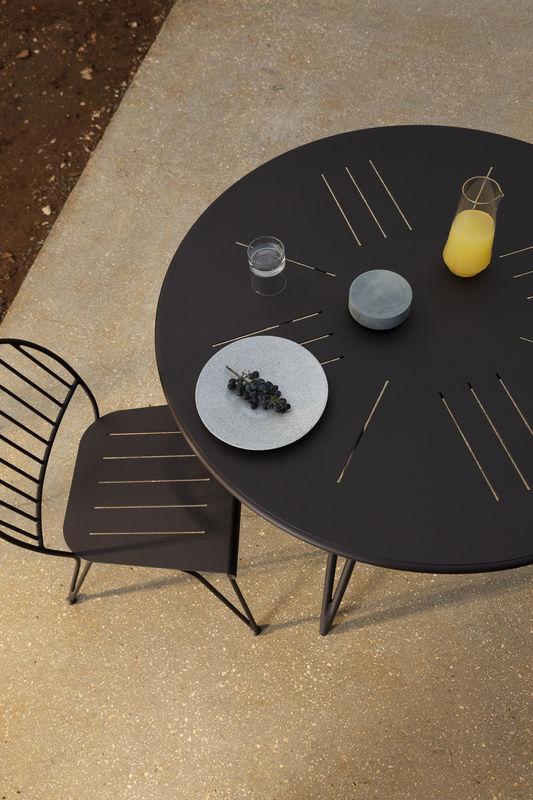 table ronde jardin metal