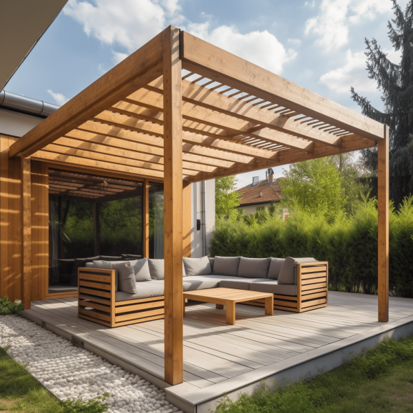 sublimez-votre-terrasse-avec-une-pergola-bois-adoss-e