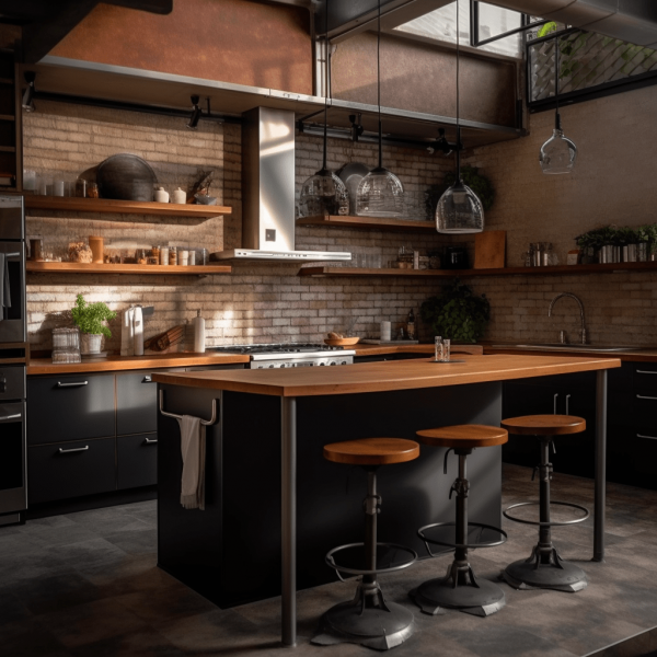 Cuisine industrielle : 11 exemples déco pour la réussir
