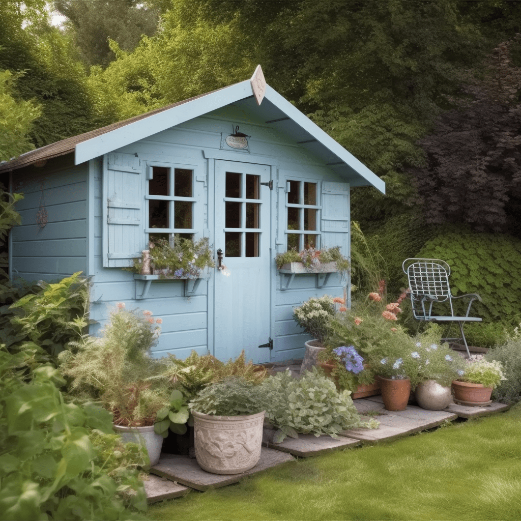 Idée peinture abri de jardin