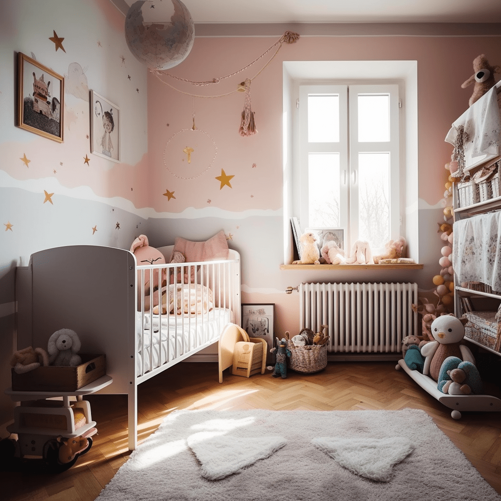 papier peint chambre bébé fille