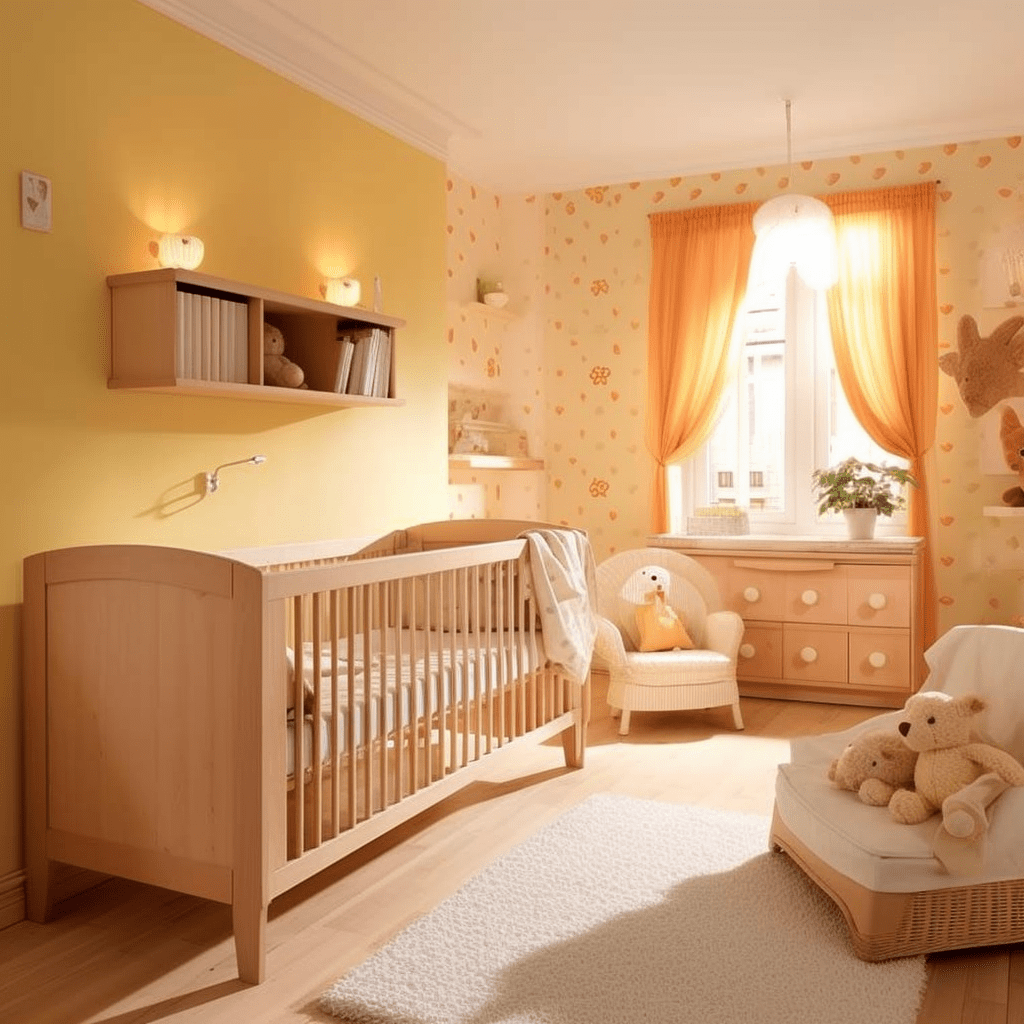 tapisserie chambre bébé fille