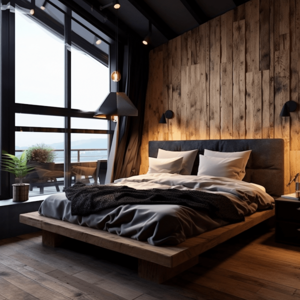 Chambre noir et bois : 9 idées pour créer un style tendance