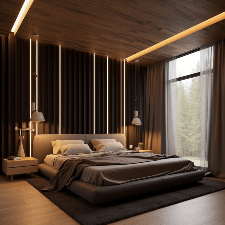 Chambre noir et bois : 9 idées pour créer un style tendance