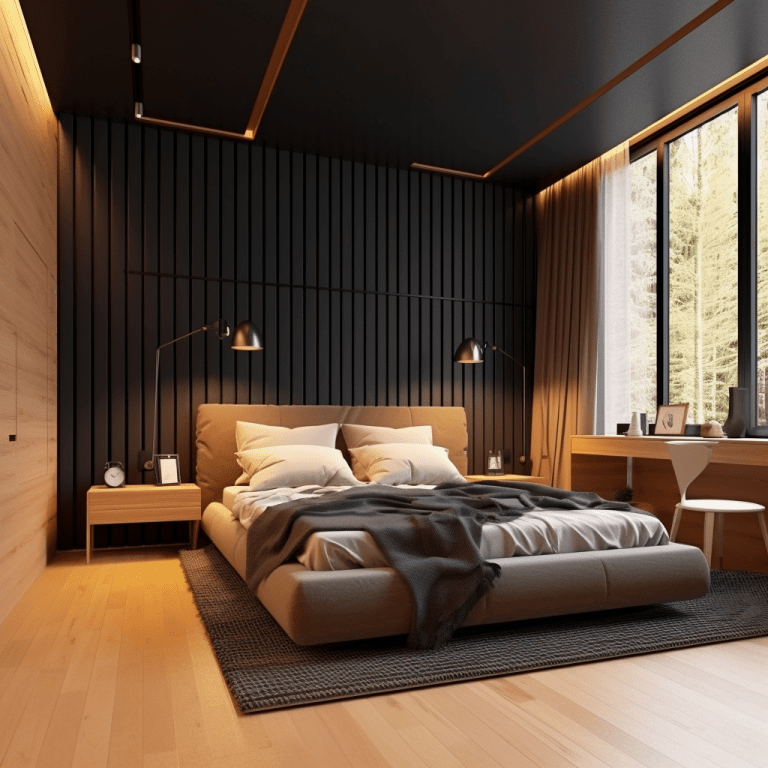 Chambre noir et bois : 9 idées pour créer un style tendance