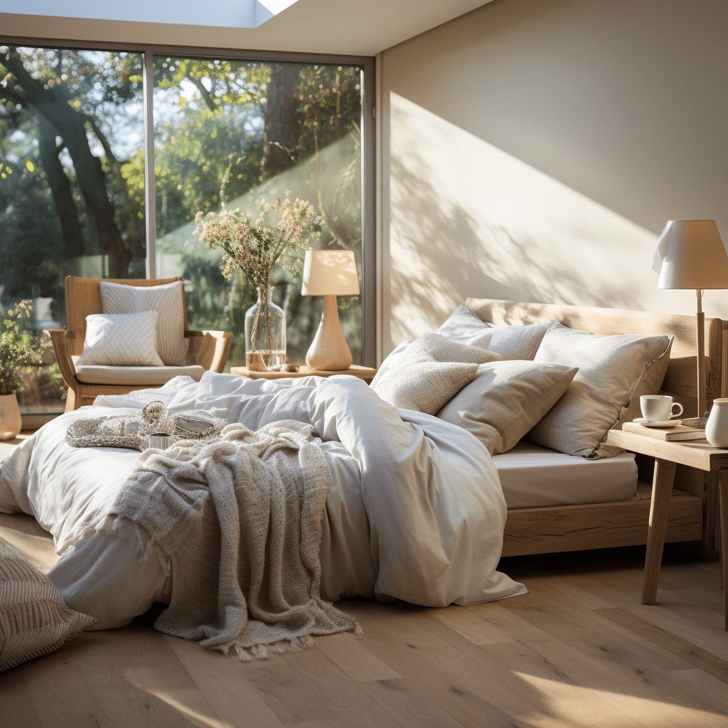 beige chambre cocooning