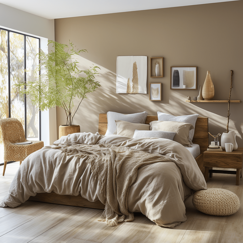 cocooning chambre beige