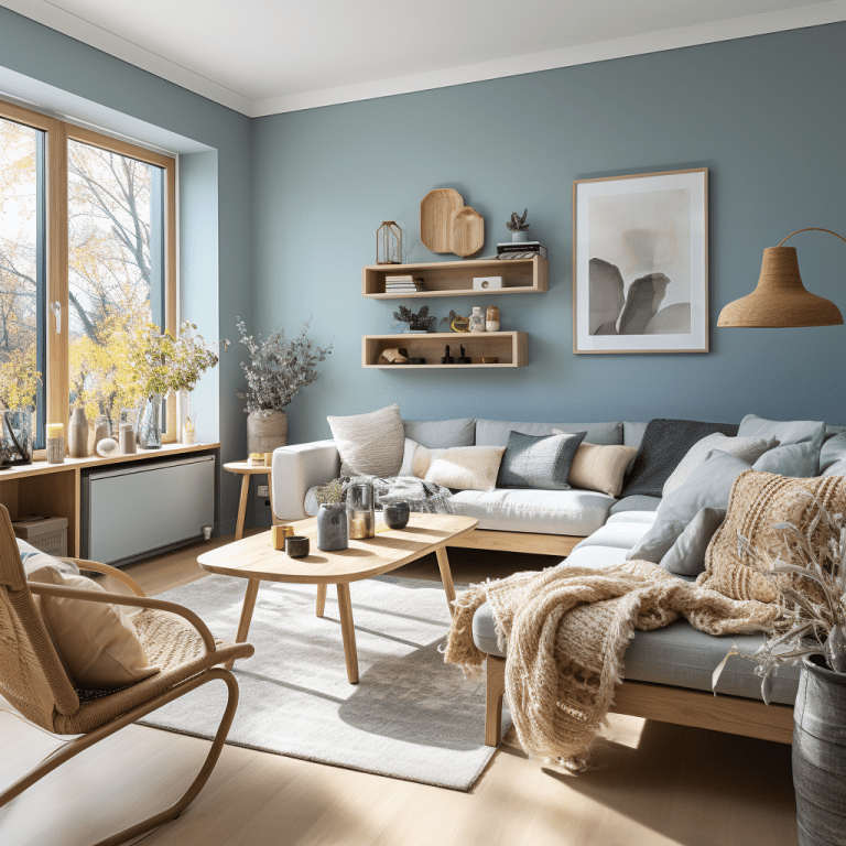 Salon bleu et gris : 13 idées pour une déco contemporaine