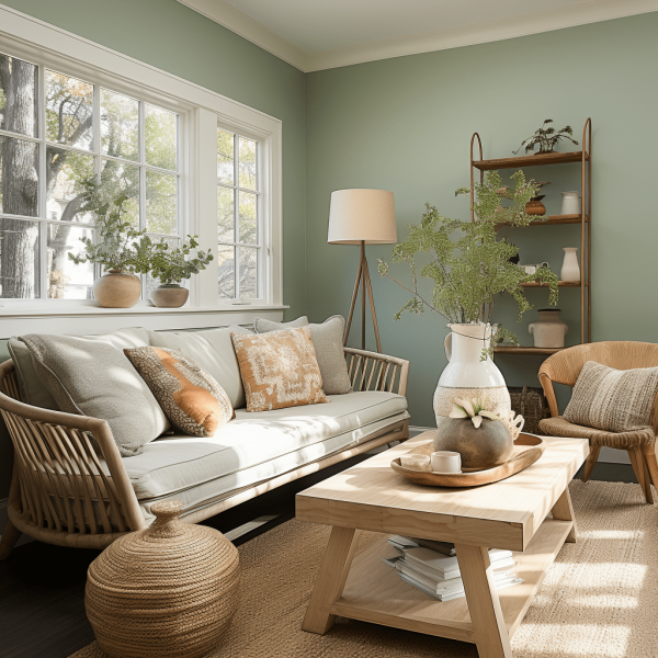 Salon vert sauge 15 idées déco pour réussir votre espace