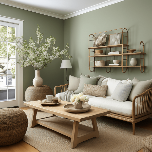 Salon vert sauge 15 idées déco pour réussir votre espace