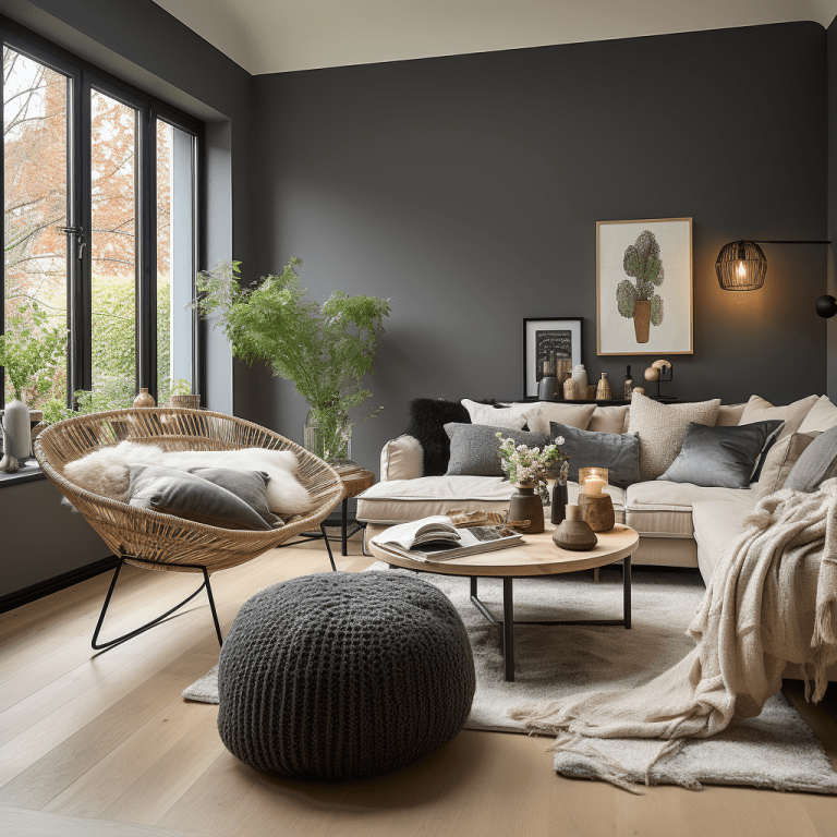 Salon gris anthracite : 23 idées tendances et déco à copier