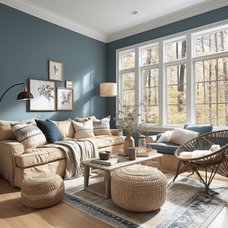 Salon bleu canard : 24 idées pour intégrer cette couleur