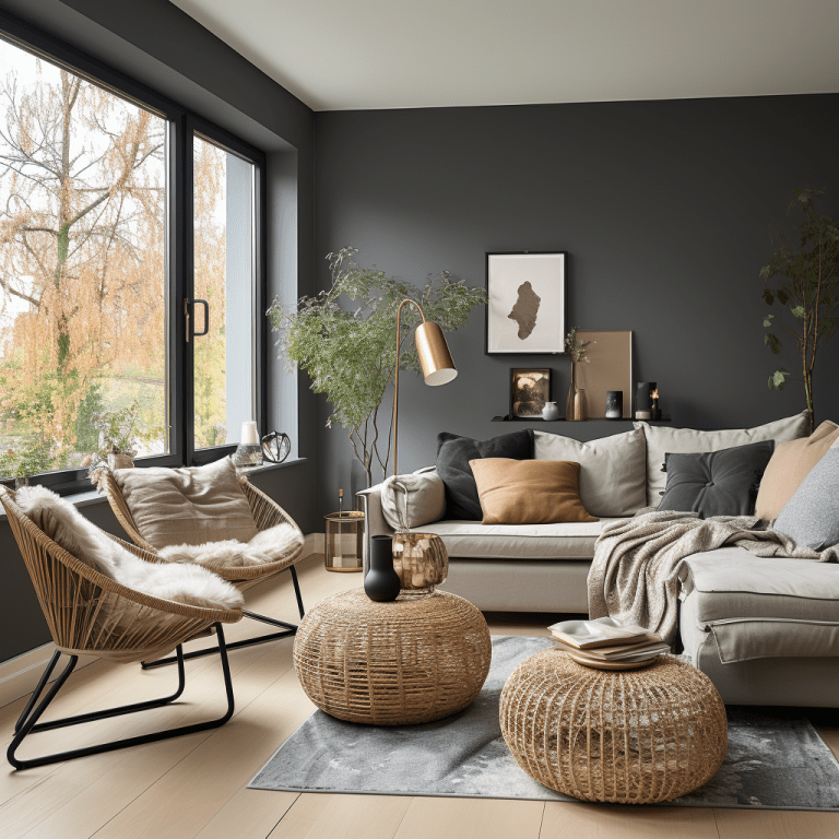 Salon gris anthracite : 23 idées tendances et déco à copier