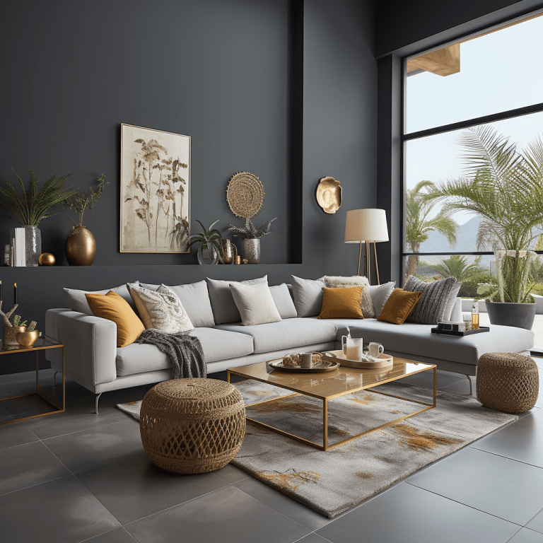 Salon gris anthracite : 23 idées tendances et déco à copier