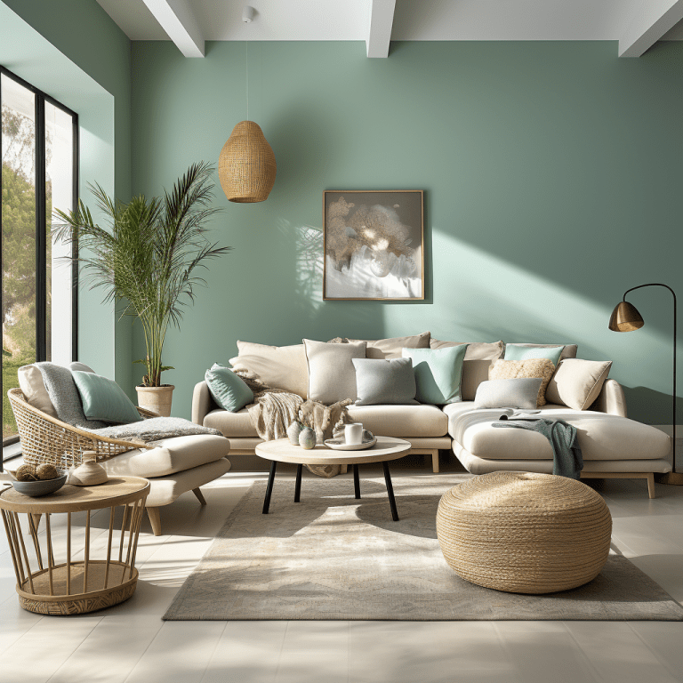 Salon vert d'eau : 15 idées tendances pour un intérieur zen