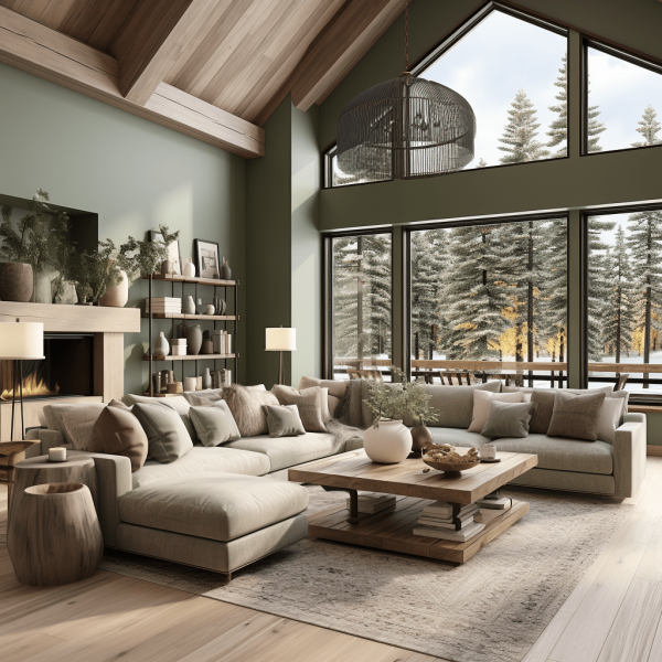 Salon vert : 17 idées déco pour créer une ambiance nature