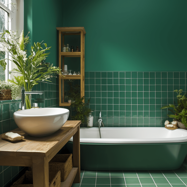 Salle de bain vert emeraude : 10 idées déco en image