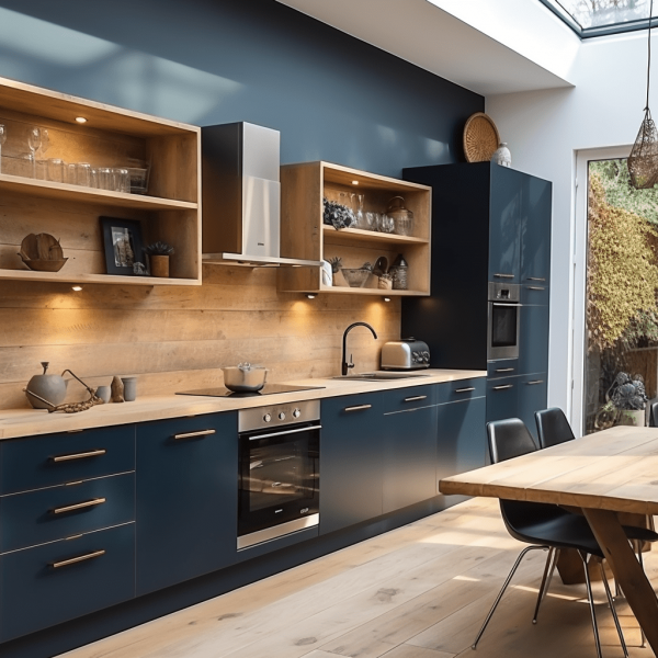 Cuisine bleu nuit 13 idées tendances avec cette couleur