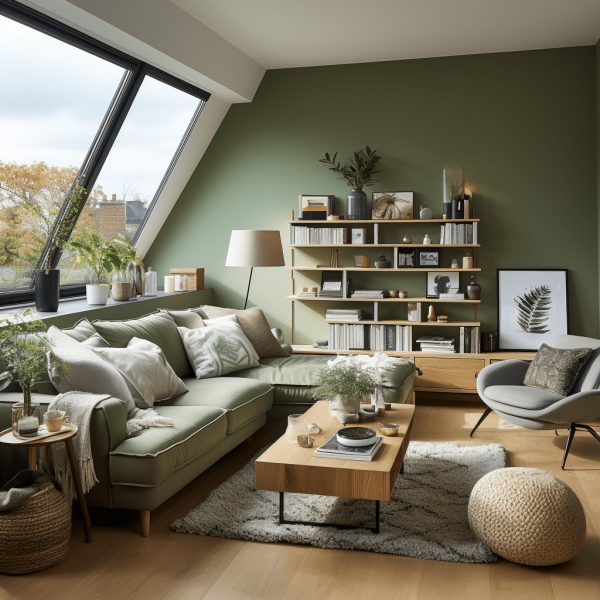 Salon kaki : 17 idées déco élégantes et modernes à découvrir