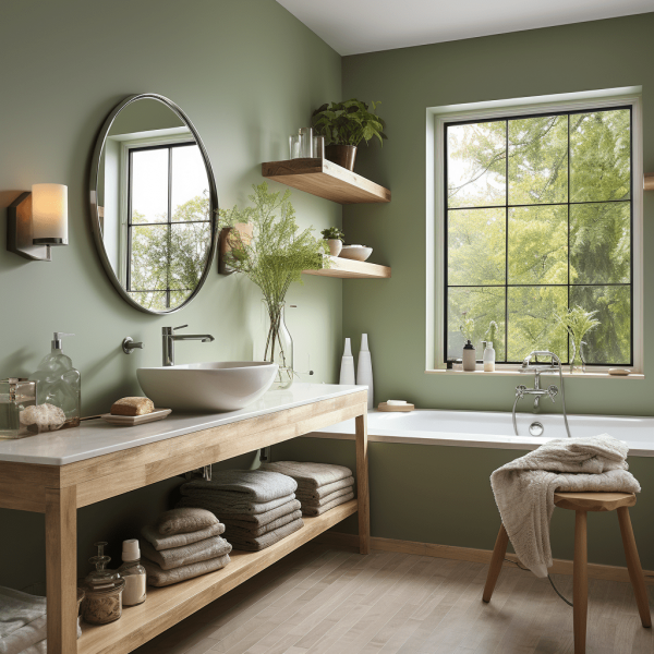 Salle de bain vert olive 19 idées déco à découvrir