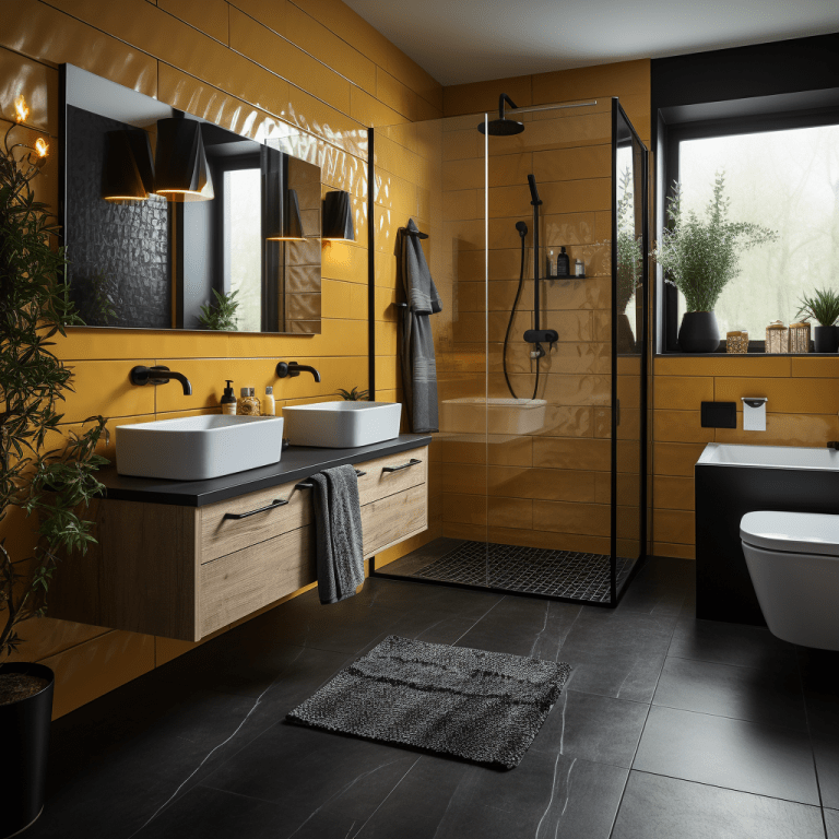 Salle de bain jaune : 17 idées pour une déco vivifiante 💛