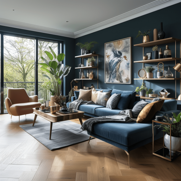 Salon bleu nuit : 19 idées tendances et intemporelles 💙