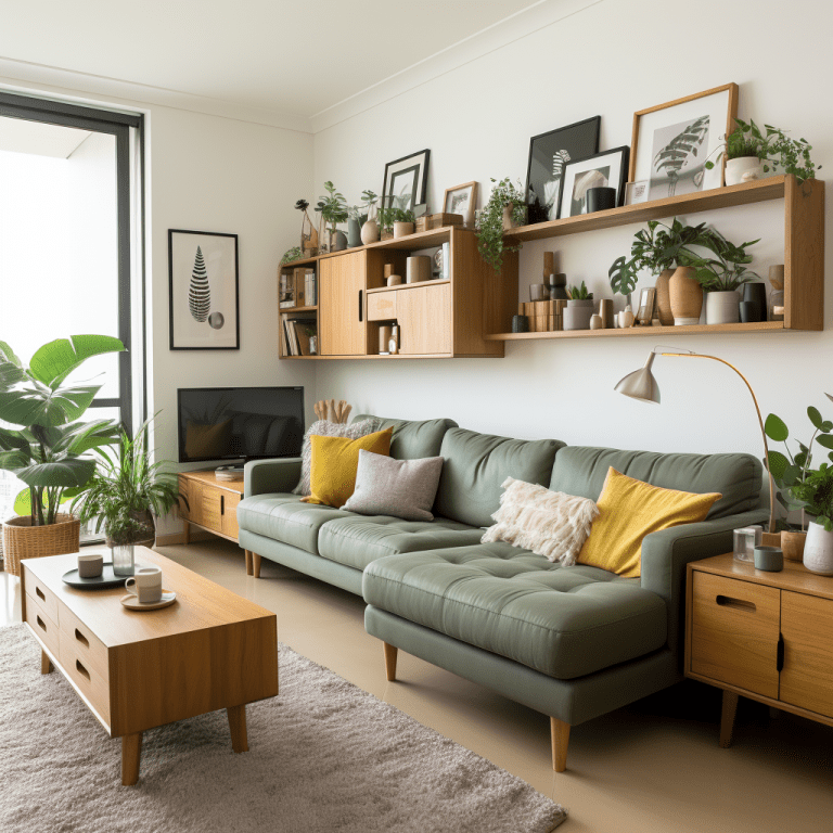 Salon kaki : 17 idées déco élégantes et modernes à découvrir