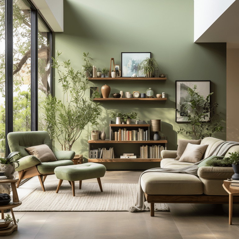 Salon kaki : 17 idées déco élégantes et modernes à découvrir