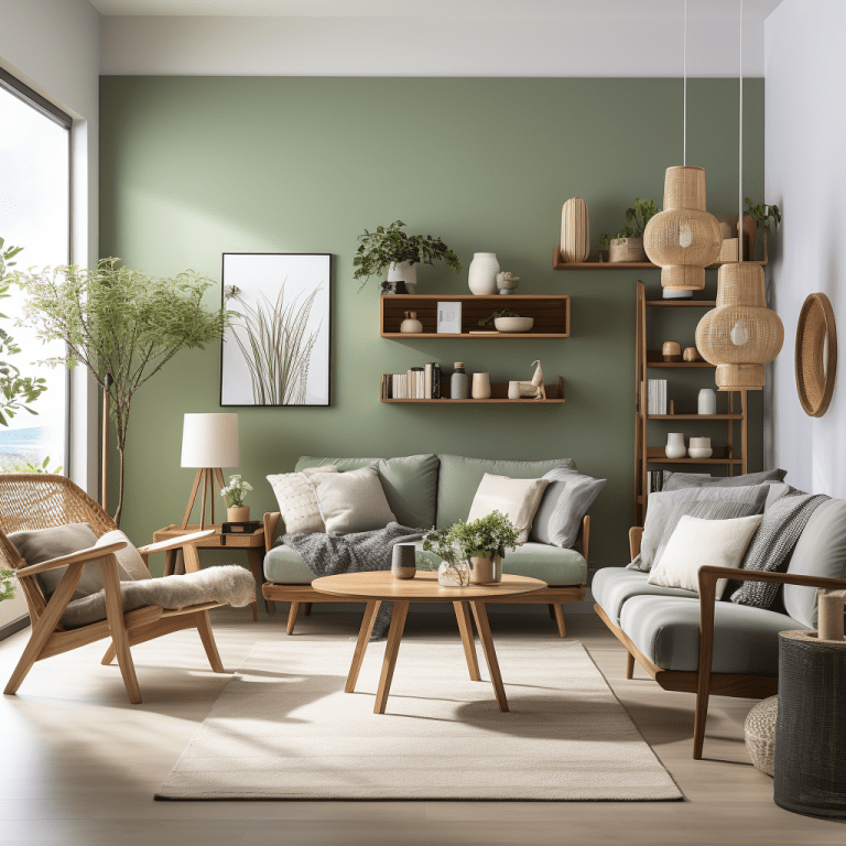 Salon kaki : 17 idées déco élégantes et modernes à découvrir