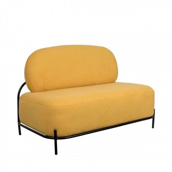 Canapé 2 places en tissu - POLLY Jaune - Drawer