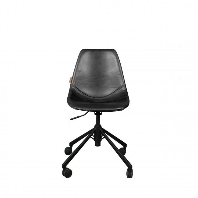 Chaise de bureau - FRANKY Noir - Dutchbone