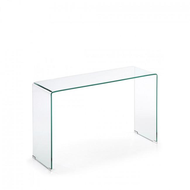 Console en verre cintré - BURANO Transparent - Kave Home