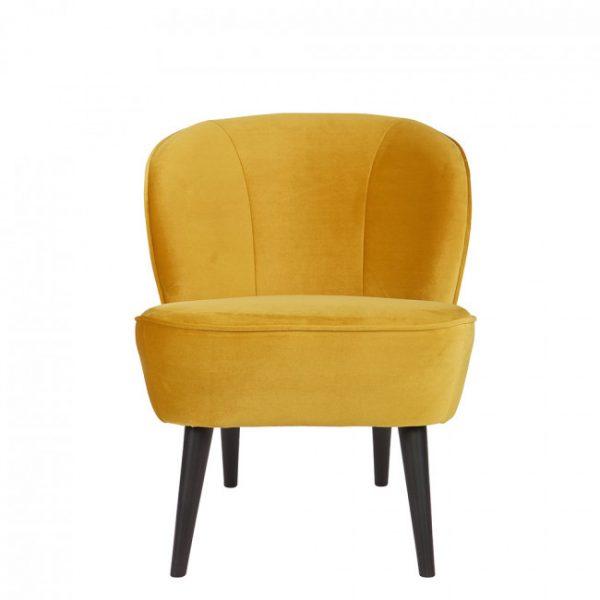 Fauteuil cocktail - SARA Ocre - Woood