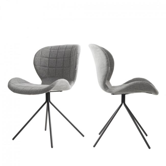 Lot de 2 chaises design - OMG Gris clair - Zuiver